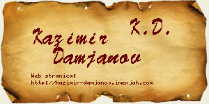 Kazimir Damjanov vizit kartica